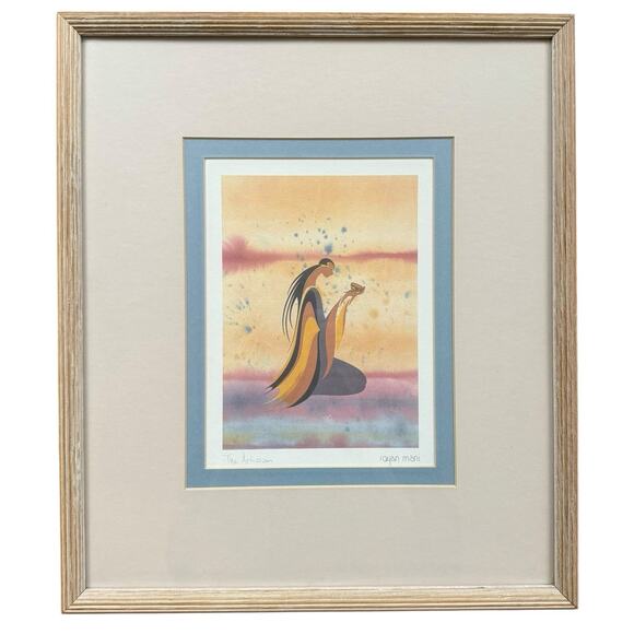 Maxine Noel Ioyan Mani SIGNED Lmtd Ed. Print Framed, First Nations Artist - Picture 1 of 4